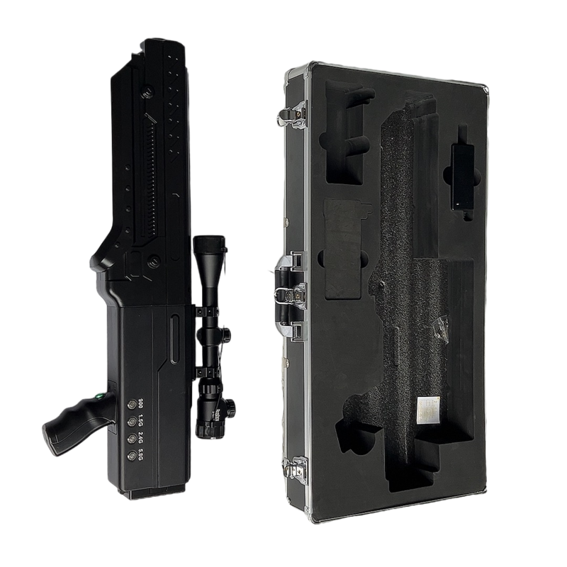  广华办事处手持便携式枪型低空防御反制四通道A型