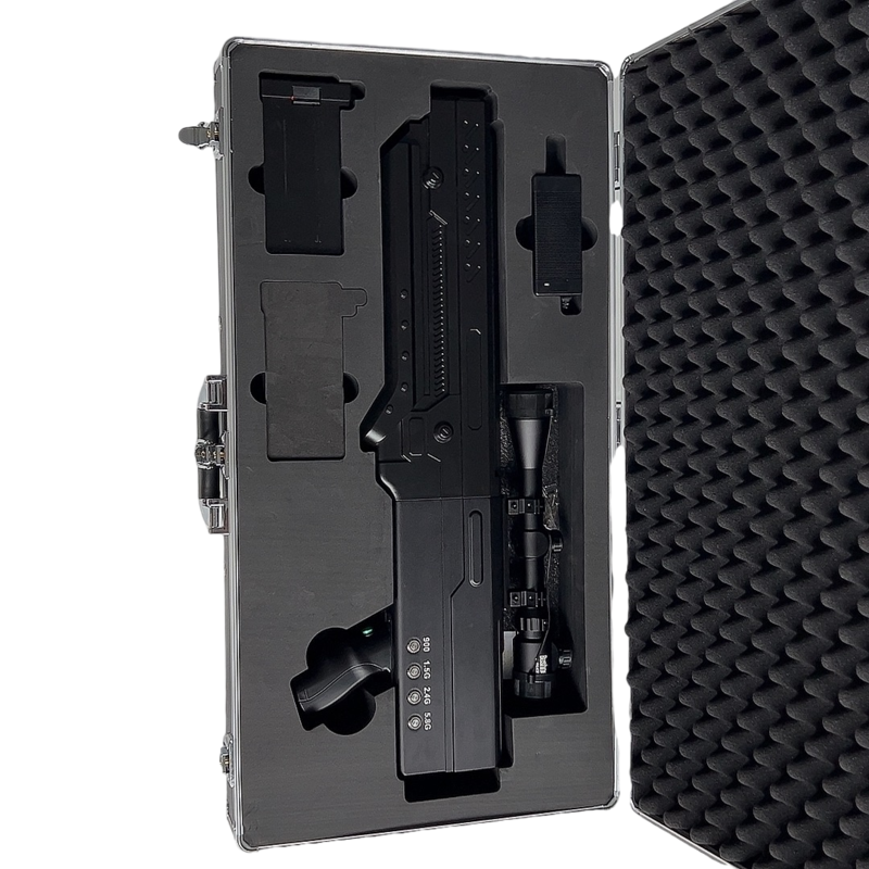  广华办事处手持便携式枪型低空防御反制四通道B型