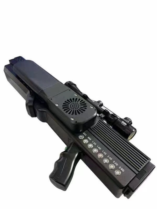  广华办事处手持便携式枪型低空防御反制八通道